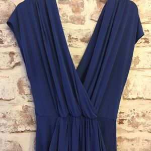 FTF Navy Blue Ruched Dress